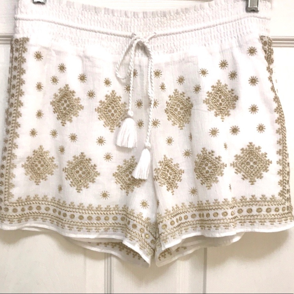 J. Crew Gold Embroidered Shorts - Picture 6 of 15